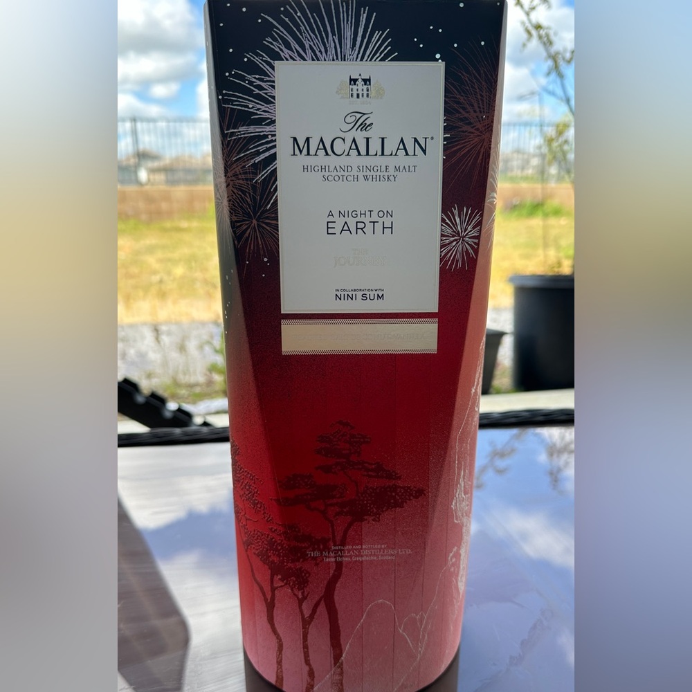 Macallan Night in earth “The Journey”  collectable Empty Bottle and Box